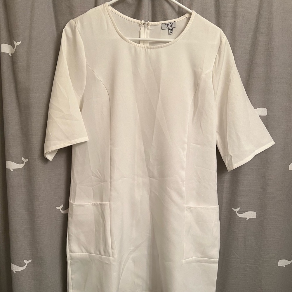 White tobi dress